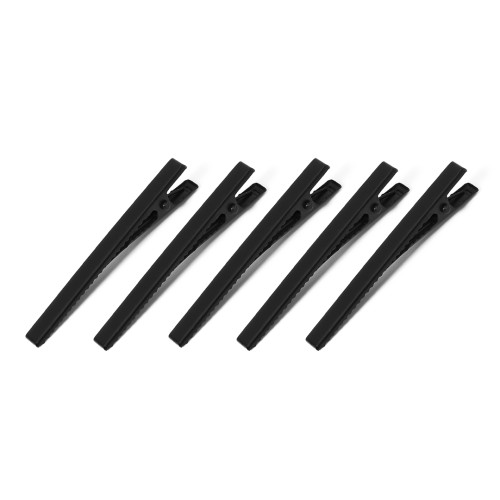 Dikdörtgen Toka Klipsi 6.5cm Siyah 5 Adet
