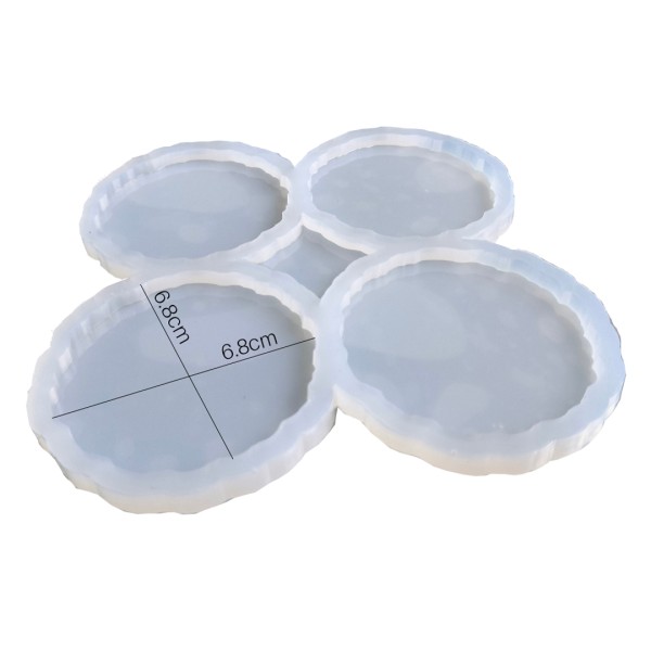 Epoksi Oval Şekilli Çoklu Magnet Silikon Kalıbı EM24 Epoksi Oval Şekilli Çoklu Magnet Silikon Kalıbı EM24