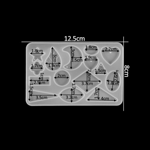 Epoksi Çoklu Küpe   Kolye Kalıbı