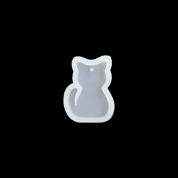 Epoksi Kedi Kolye Anahtarlık Silikon Kalıbı EM55 Epoksi Kedi Kolye Anahtarlık Silikon Kalıbı EM55