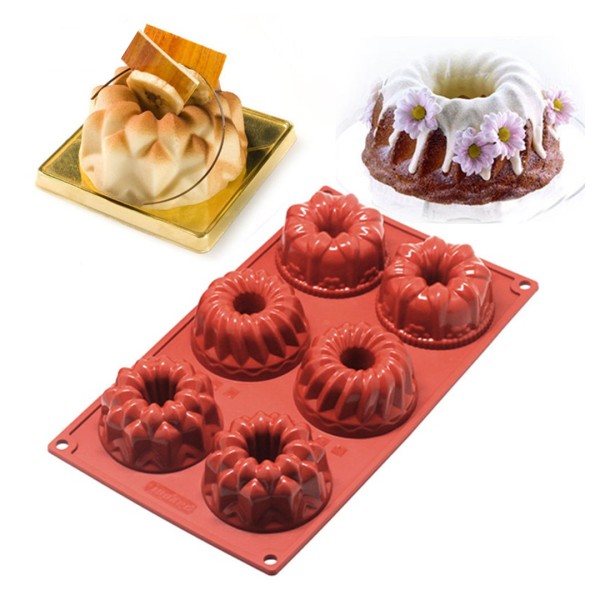 Donut 6 lı 3 Farklı Model Çörek Kek Çikolata Silikon Kalıbı GT115 Donut 6 lı 3 Farklı Model Çörek Kek Çikolata Silikon Kalıbı GT115
