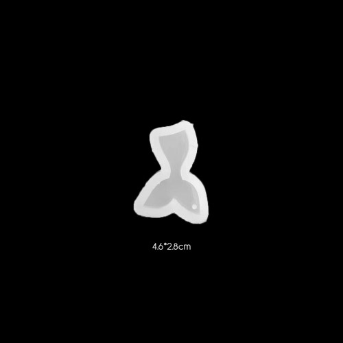 Epoksi Balık Kuyruğu Kolye   Anahtarlık Silikon Kalıbı EM134