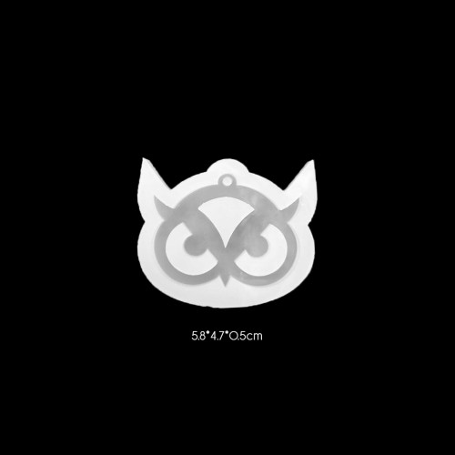 Epoksi Baykuş Kolye   Anahtarlık Silikon Kalıbı EM142