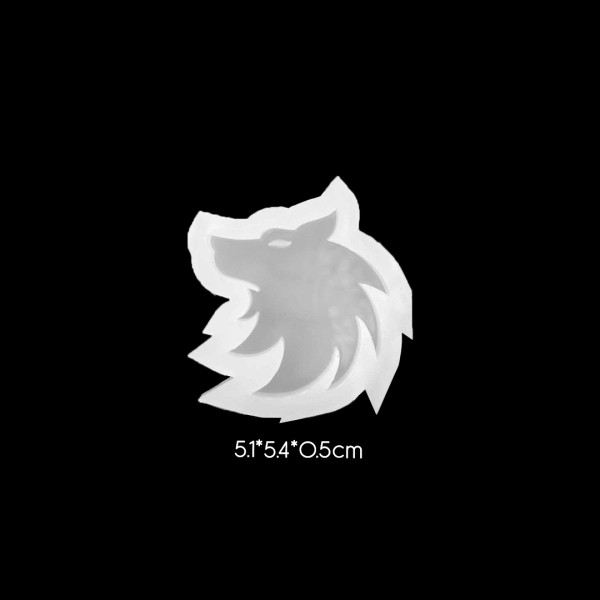 Epoksi Kurt Kolye   Anahtarlık Silikon Kalıbı EM154