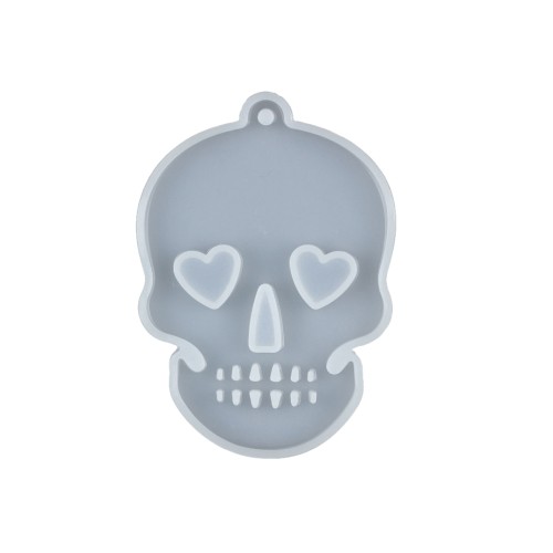 Epoksi Kafatası Kolye   Anahtarlık Silikon Kalıbı EM181