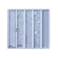 Epoksi 5 li Desenli Kitap Ayracı Silikon Kalıbı GT9857 Epoksi 5 li Desenli Kitap Ayracı Silikon Kalıbı GT9857
