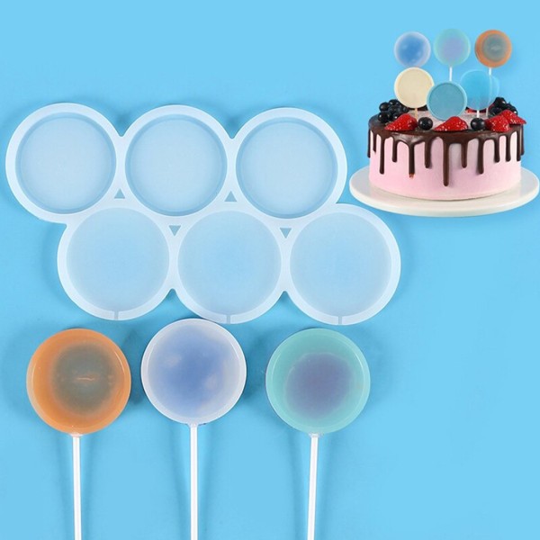 Çoklu Daire Lolipop Şekerleme Çikolata Pasta Silikon Kalıbı GT1498 Çoklu Daire Lolipop Şekerleme Çikolata Pasta Silikon Kalıbı GT1498
