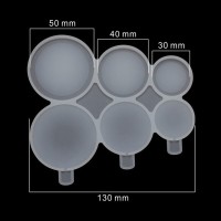 Çoklu Küçük Daire Lolipop Şekerleme Çikolata Pasta Silikon Kalıbı GT1493 Çoklu Küçük Daire Lolipop Şekerleme Çikolata Pasta Silikon Kalıbı GT1493