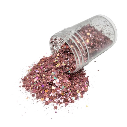 Epoksi Süsleme Glitter Gül Kurusu Pul 5gr