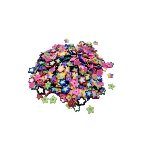 Epoksi Süsleme Mini Yıldız Renkli Pul - 5gr