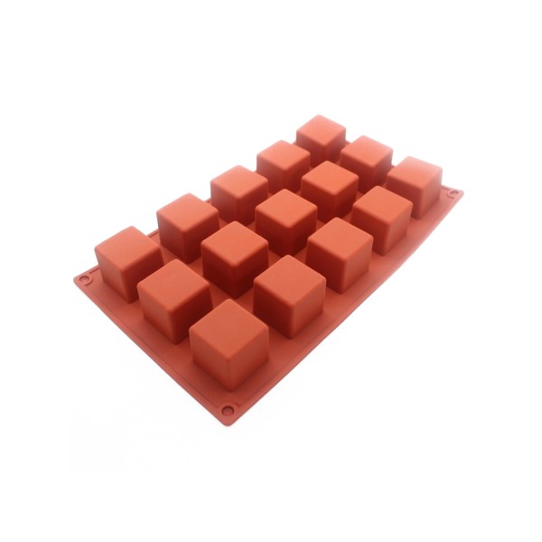 Kare Küp 15 li Pasta Kek Çikolata Silikon Kalıbı GT938 Kare Küp 15 li Pasta Kek Çikolata Silikon Kalıbı GT938