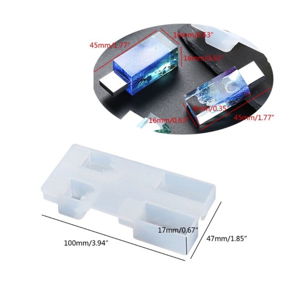 Epoksi Usb Silikon Kalıbı 4 lü Model Epoksi Usb Silikon Kalıbı 4 lü Model