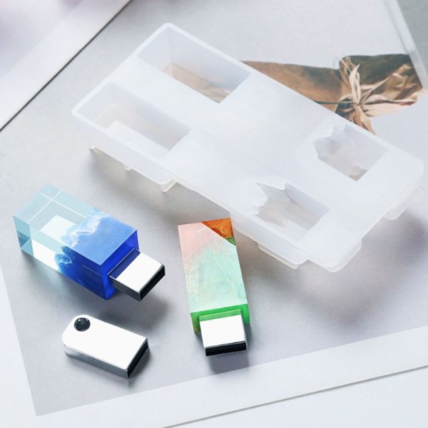 Epoksi Usb Silikon Kalıbı 4 lü Model Epoksi Usb Silikon Kalıbı 4 lü Model