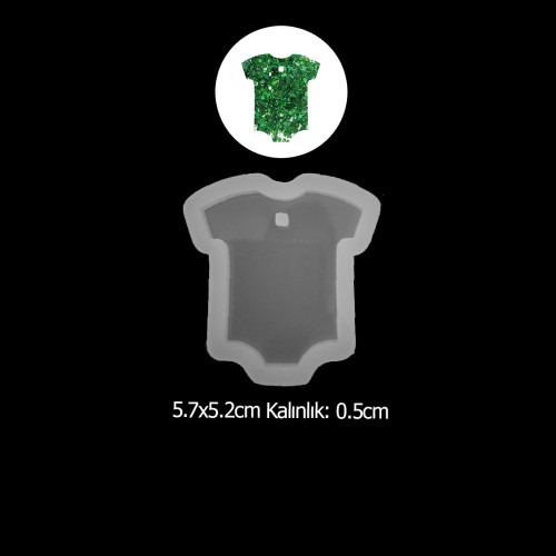 Epoksi Bebek Zıbın Anahtarlık Silikon Kalıbı EM245