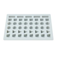 Epoksi Geometrik Şekiller Minyatür Jelibon Sugarcraft Silikon Kalıbı GT1583