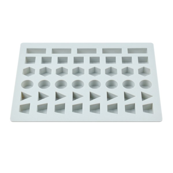 Epoksi Geometrik Şekiller Minyatür Jelibon Sugarcraft Silikon Kalıbı GT1583