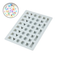 Epoksi Geometrik Şekiller Minyatür Jelibon Sugarcraft Silikon Kalıbı GT1583