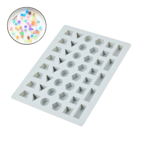 Epoksi Geometrik Şekiller Minyatür Jelibon Sugarcraft Silikon Kalıbı GT1583