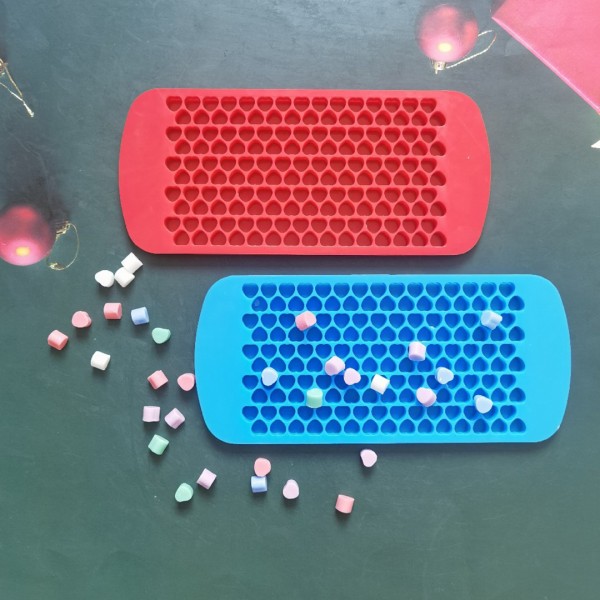 Epoksi Sugarcraft Şekerleme Jelibon Çoklu Kalp Buzluk Silikon Kalıbı