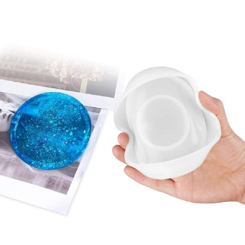 Epoksi Bardak Altlığı Kanallı Silikon Kalıbı 10cm GT9368