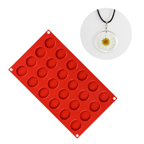 Epoksi Çoklu Kolye ve Çikolata Silikon Kalıbı GT-016