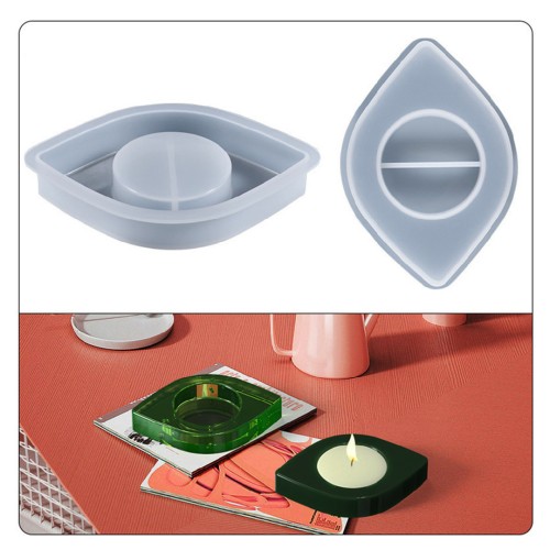 Epoksi ve Beton Göz Mumluk Silikon Kalıbı