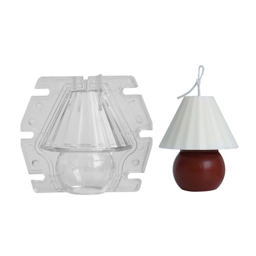 Poli Karbon Mum Kalıbı Mika Mum Kalıbı Şemsiye Tipi Masa Lambası 8.9cmx7.5cm GT-6228