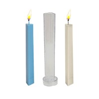 Poli Karbon Mum Kalıbı Mika Mum Kalıbı Üçgen Mum Kalıbı 22cmx3cm GT-6241