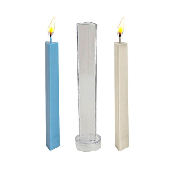 Poli Karbon Mum Kalıbı Mika Mum Kalıbı Üçgen Mum Kalıbı 22cmx3cm GT-6241