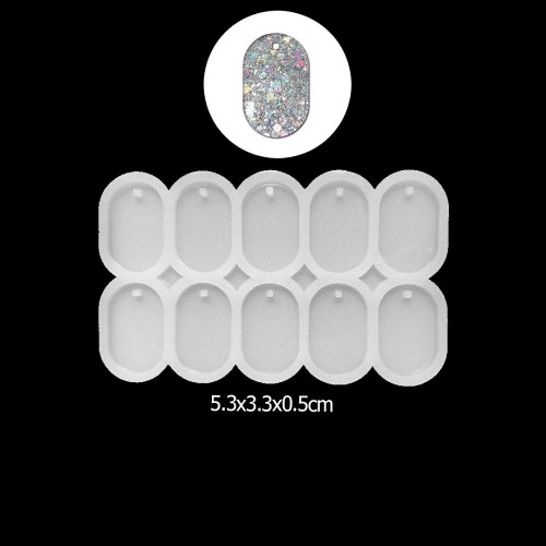 Epoksi Çoklu Künye Kolye   Anahtarlık Silikon Kalıbı EM235